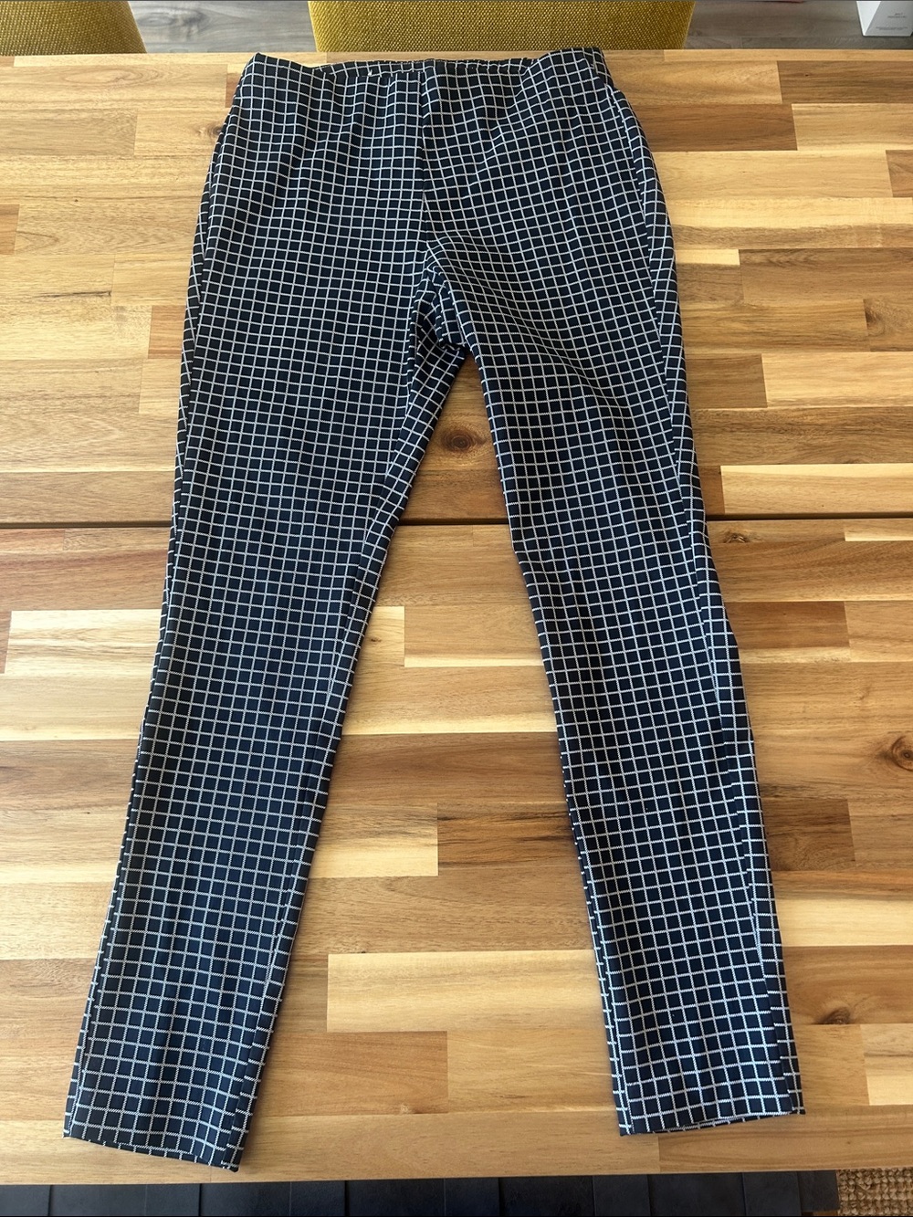 Michael Kors Black and White Grid Pants
